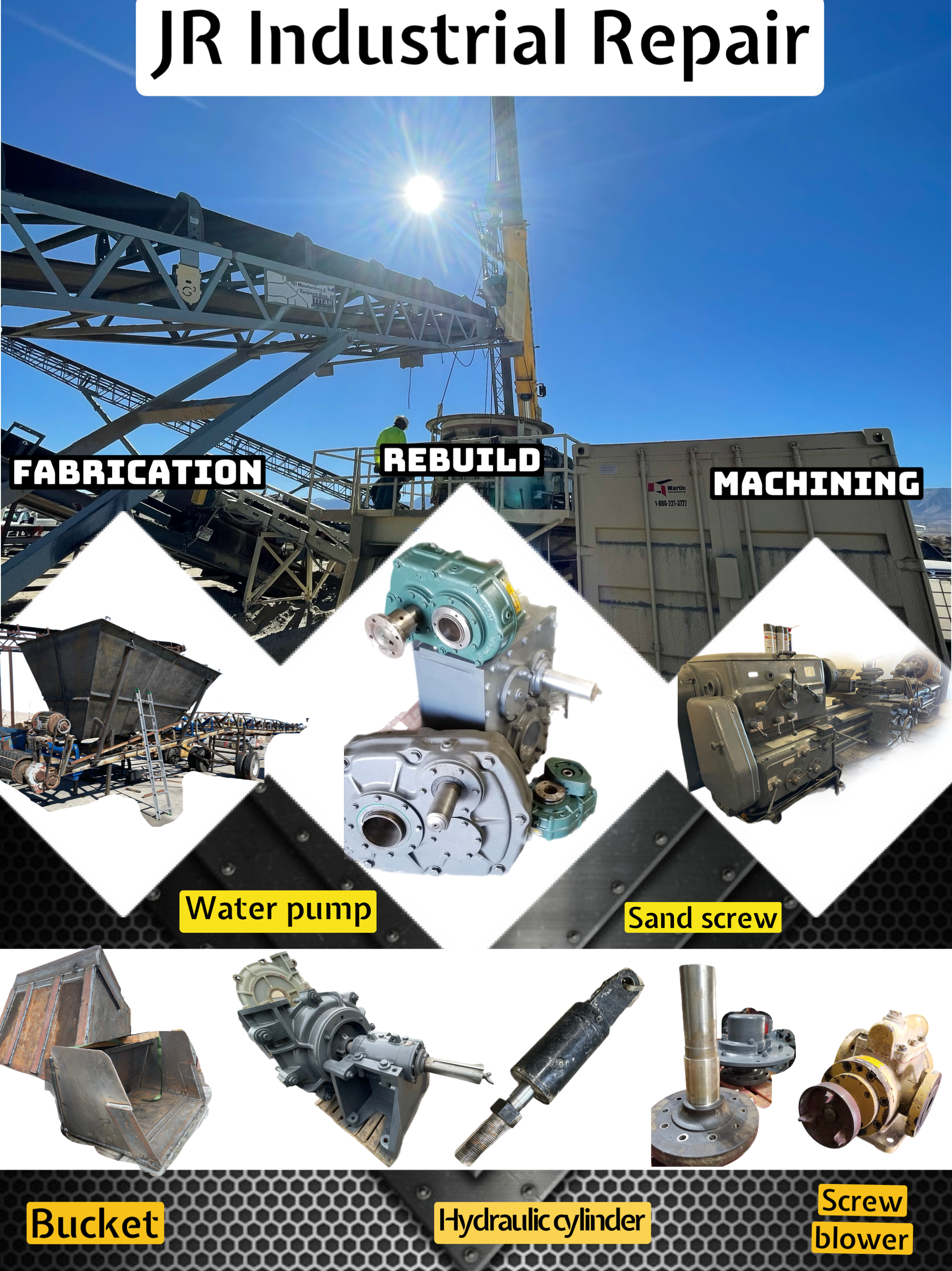 JR Industrial Repair services flyer